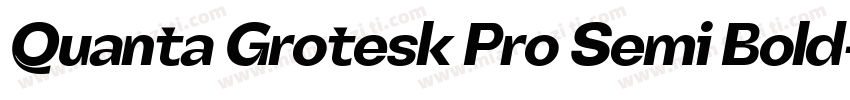 Quanta Grotesk Pro Semi Bold字体转换